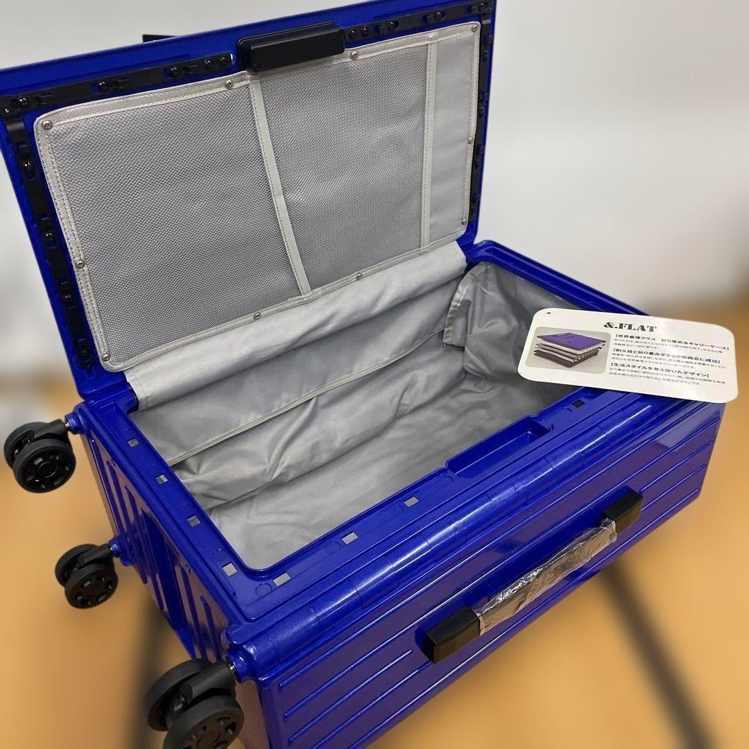 &.FLAT | アンドフラット 折り畳みキャリーケース 35L 厚さ最薄