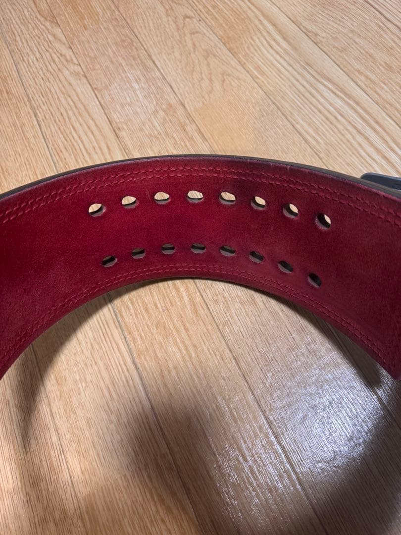 【旧ロゴ】SBD トレーニング・パワーベルト 黒/赤　サイズS