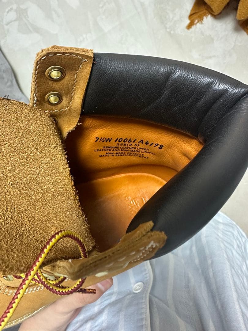 【新品同様】ティンバーランド 6インチ プレミアムブーツ 7.5W 25.5cm