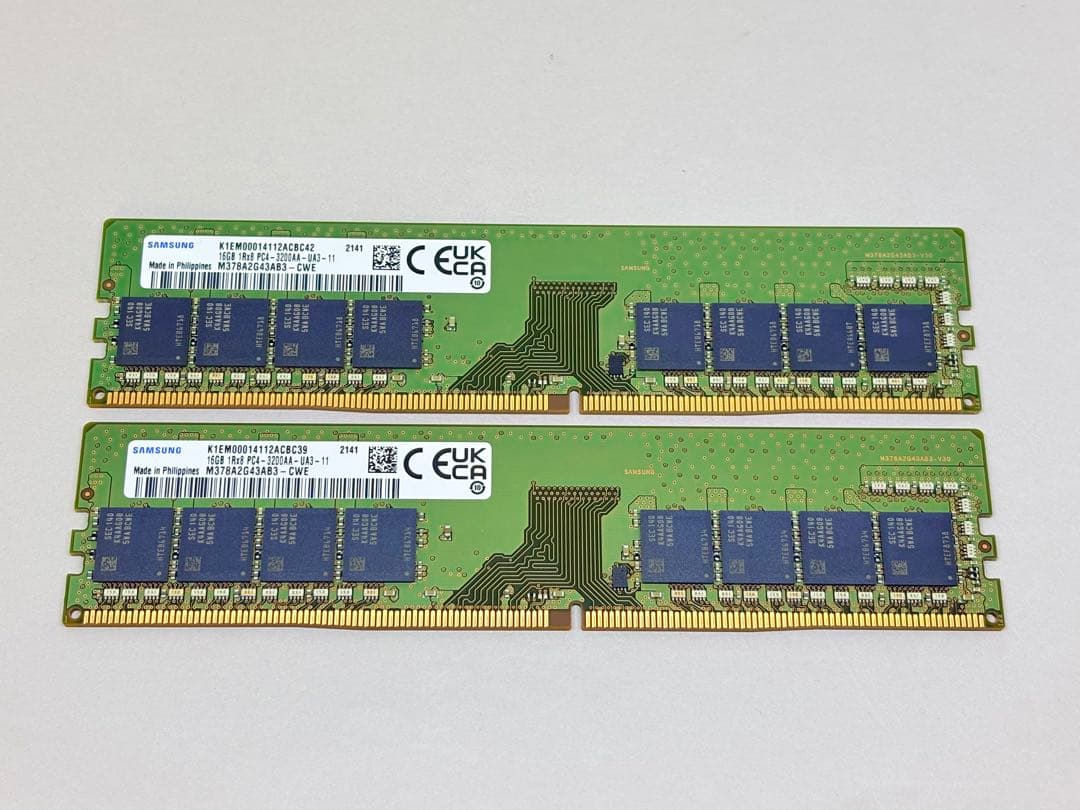 メモリー SAMSUNG DDR4 3200 16GBx2(32GB)