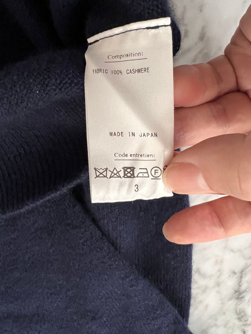 HERILL カシミヤニット　ネイビー