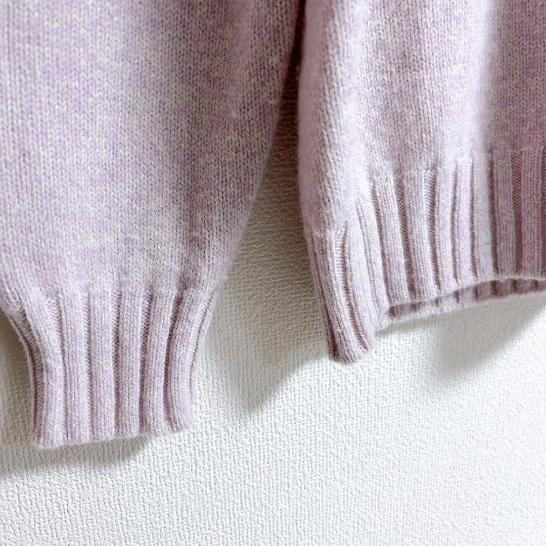 ま*ん様 FILIPPO DE LAURENTIIS✨ラベンダー　クルーネック