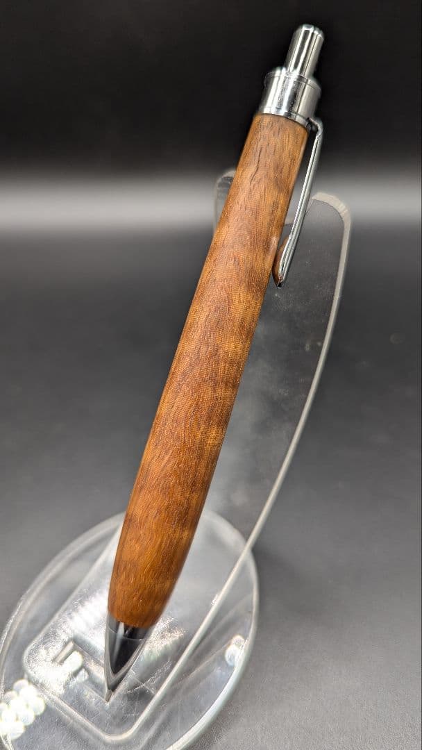 471ペン工房翌檜　金糸楠木　虎杢　木軸シャーペン　ボールペン