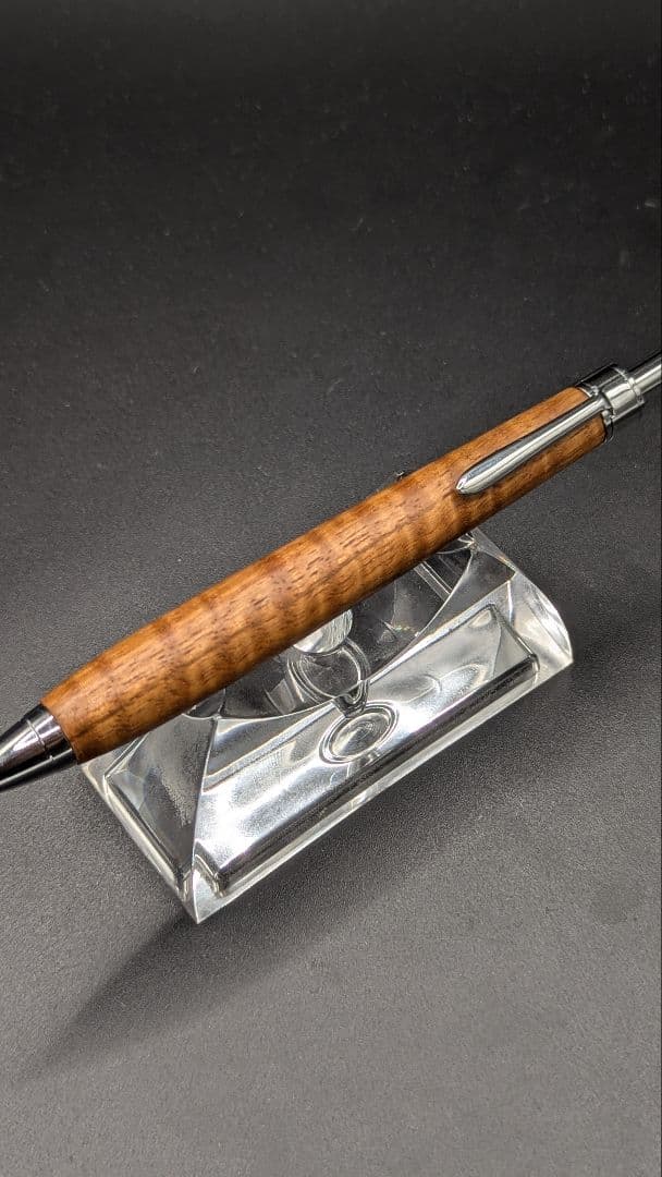 471ペン工房翌檜　金糸楠木　虎杢　木軸シャーペン　ボールペン