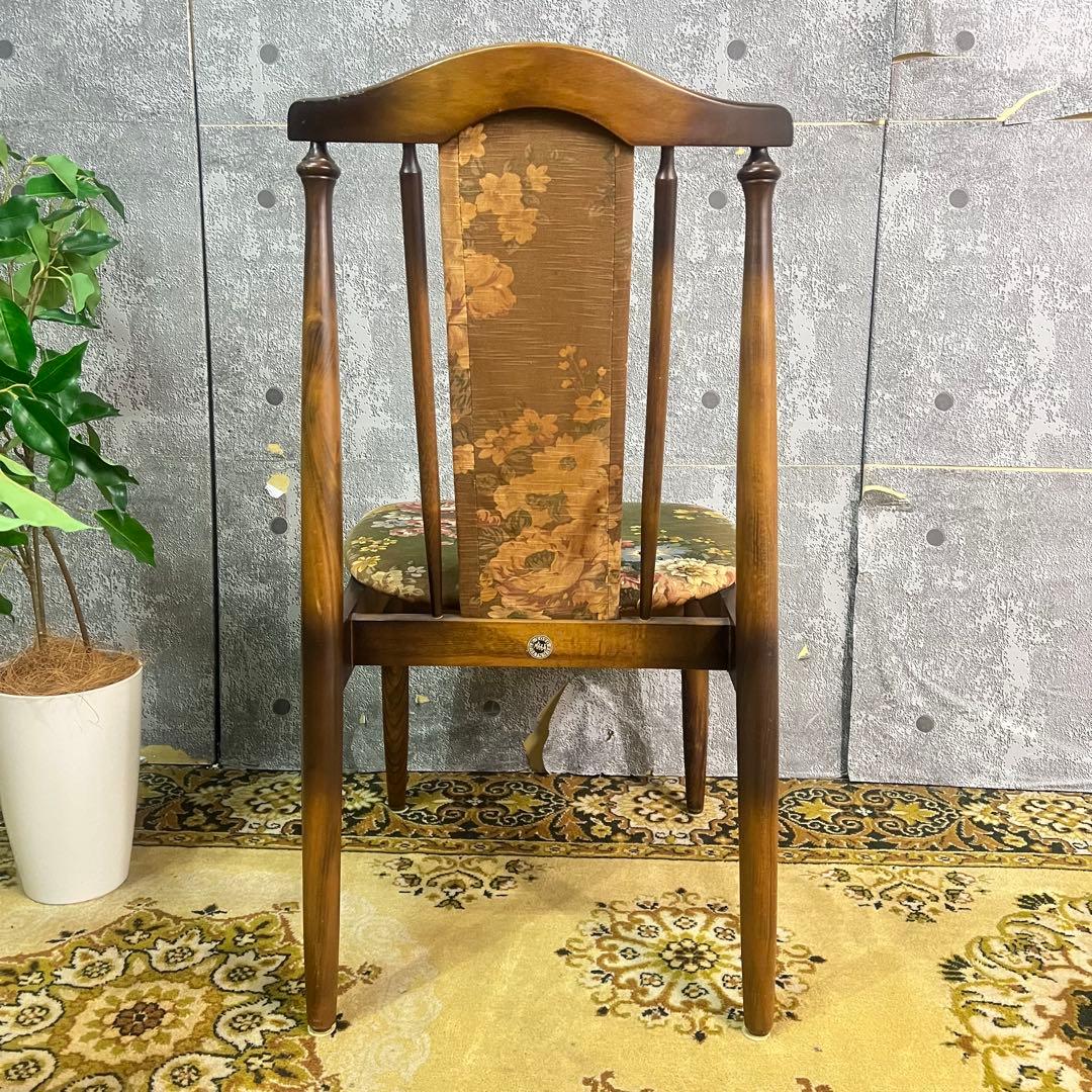 ꧁トーヨーファニチャー TOYO FUNITURE꧂花柄ダイニングチェア 椅子