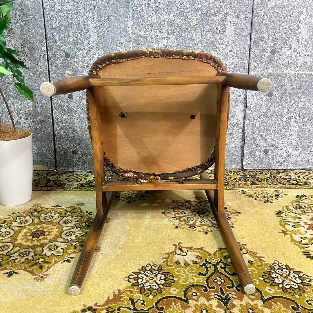 ꧁トーヨーファニチャー TOYO FUNITURE꧂花柄ダイニングチェア 椅子