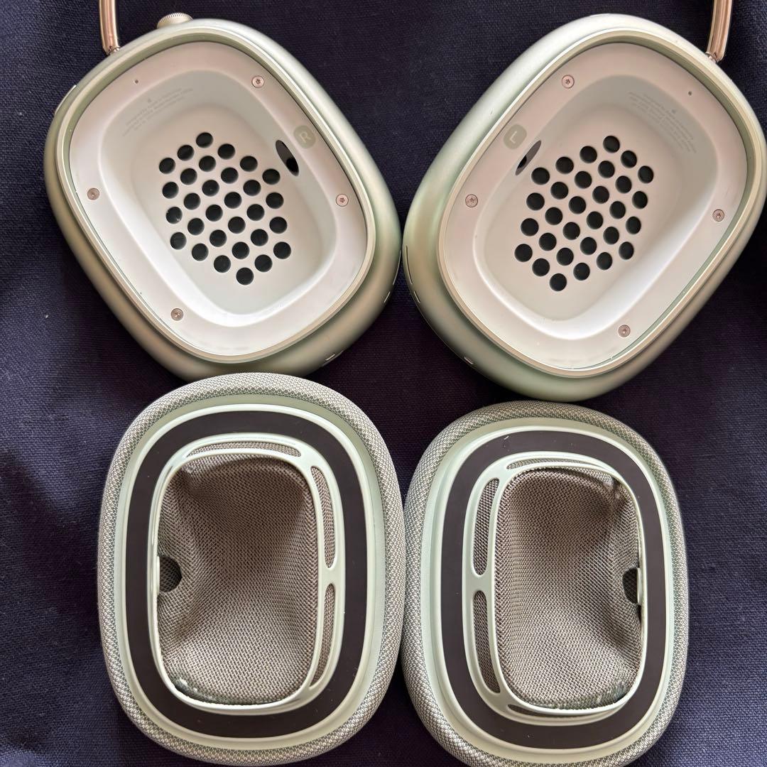 【ジャンク】Airpods Max 第一世代　グリーン オーディオケーブル付