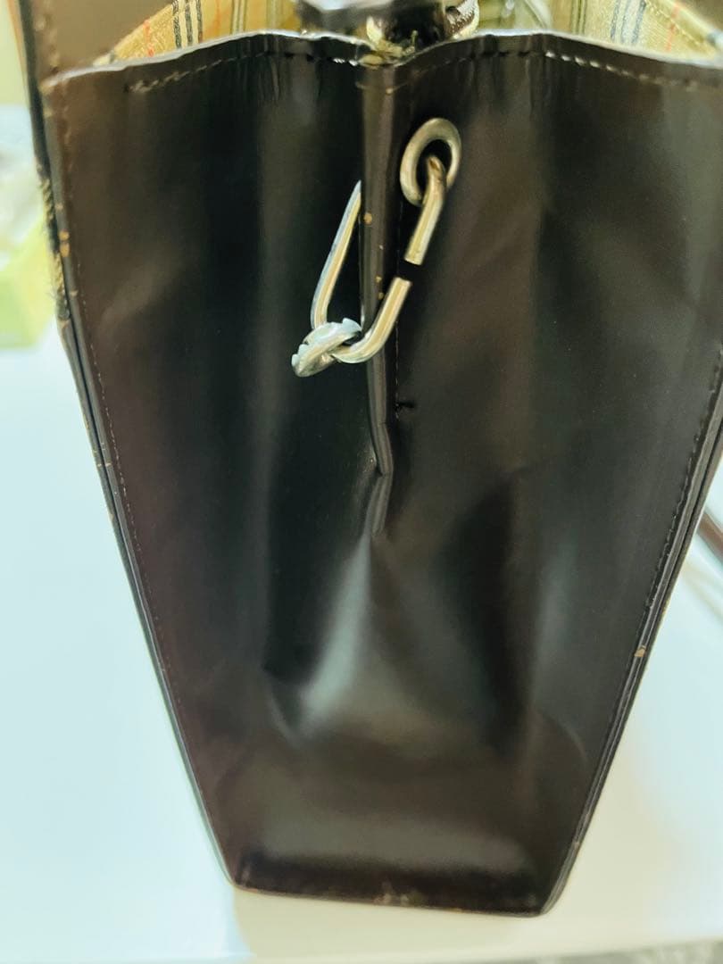 バーバリー　ブラウン レザー バッグ、ショルダーポーチセット