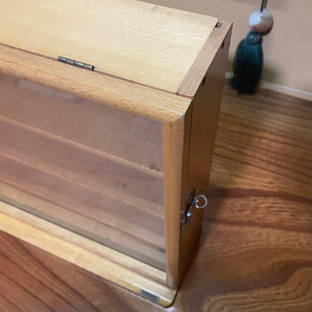 【中古・難あり品】ナカバヤシ コレクションケース 木製棚 ディスプレイケース