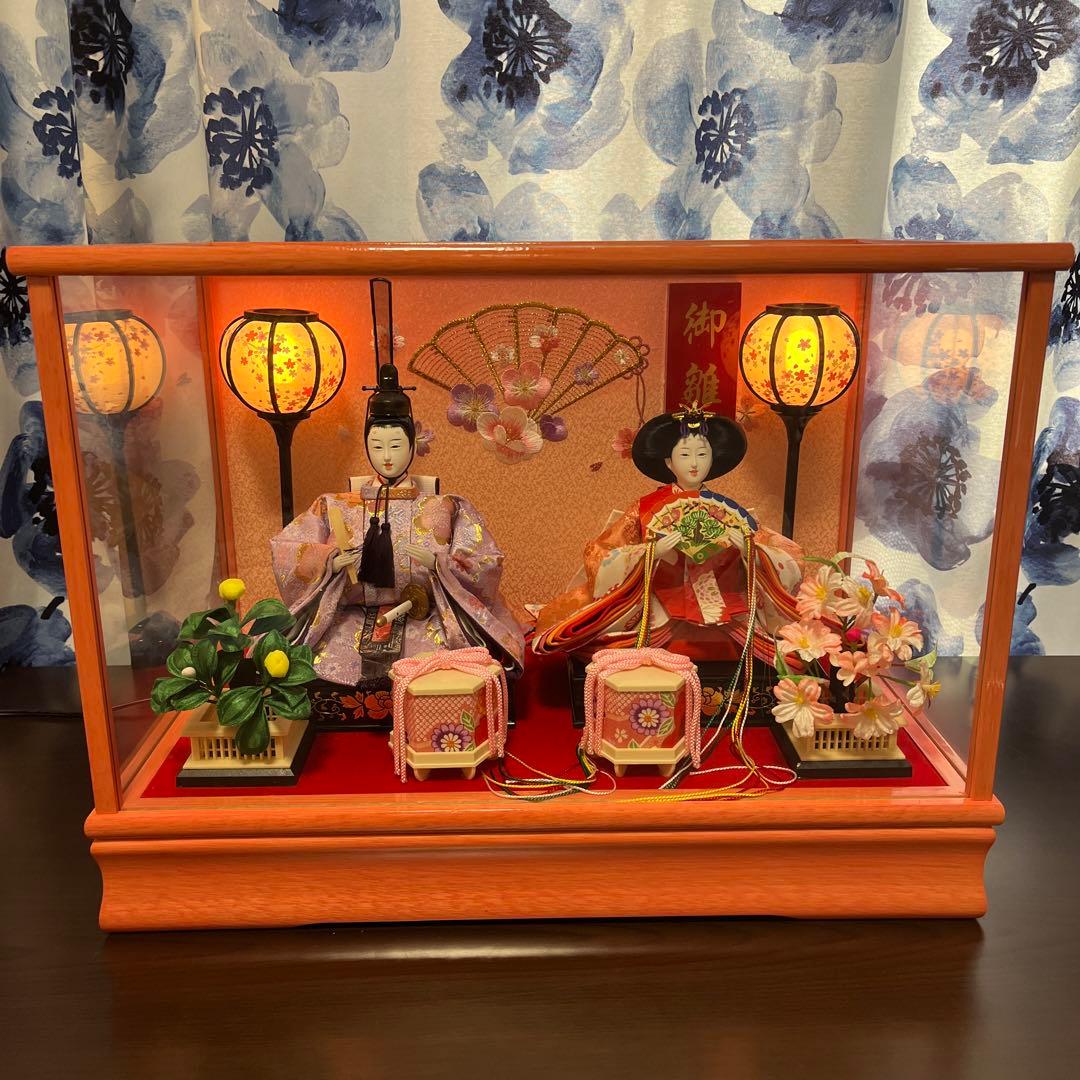 雛人形 ひな祭り飾りケース入り