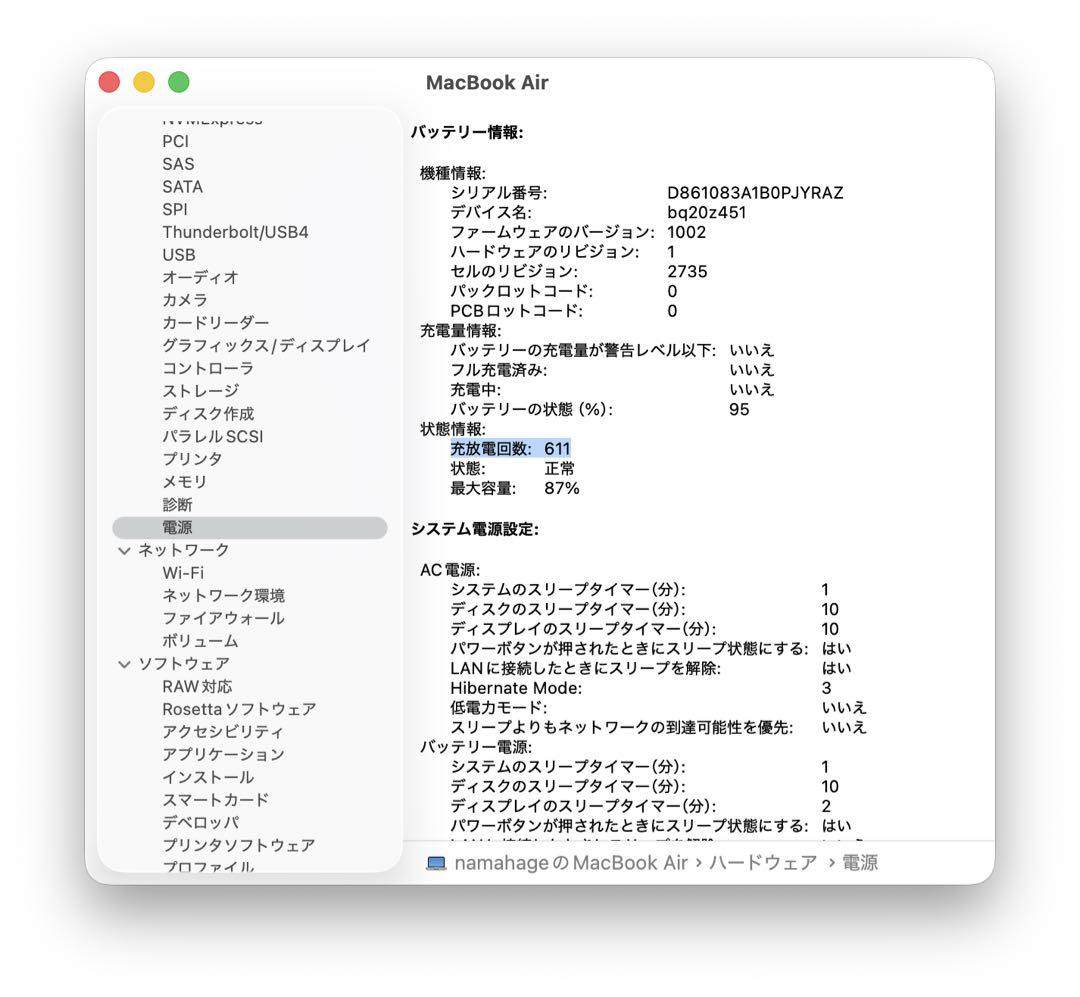 MacBook本体 MacBook Air M1 2020