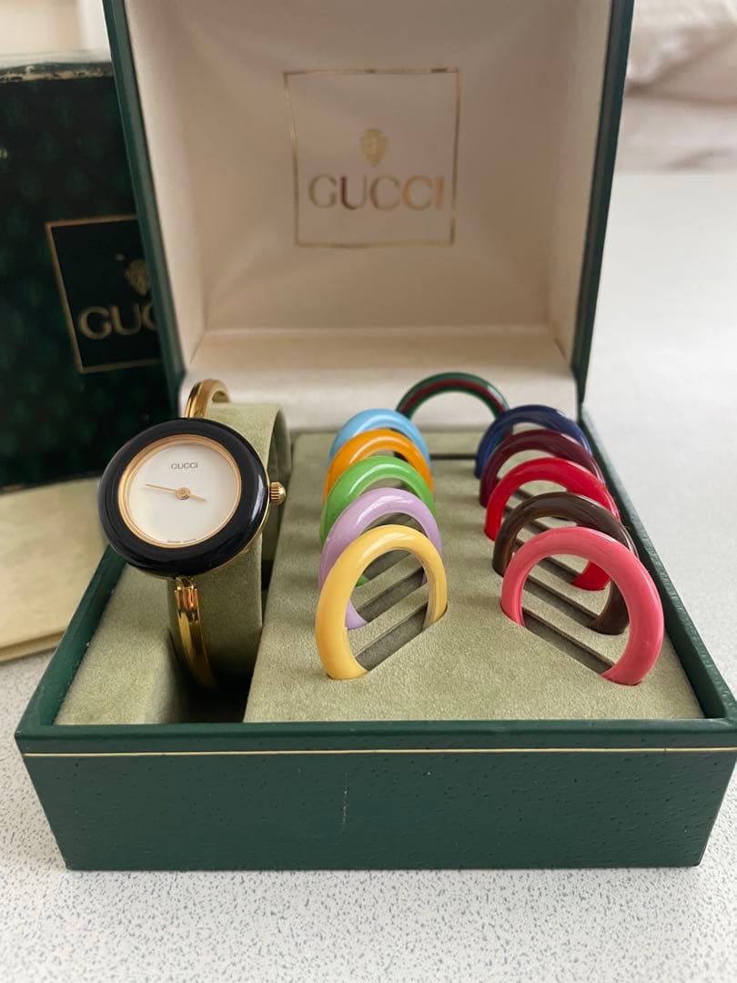 GUCCI グッチ　チェンジベゼル　12色　時計　ゴールド
