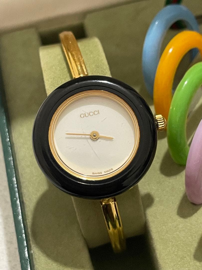 GUCCI グッチ　チェンジベゼル　12色　時計　ゴールド