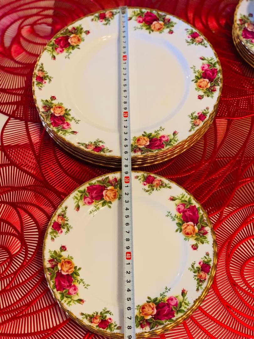   花柄金縁食器セット 25点 セット