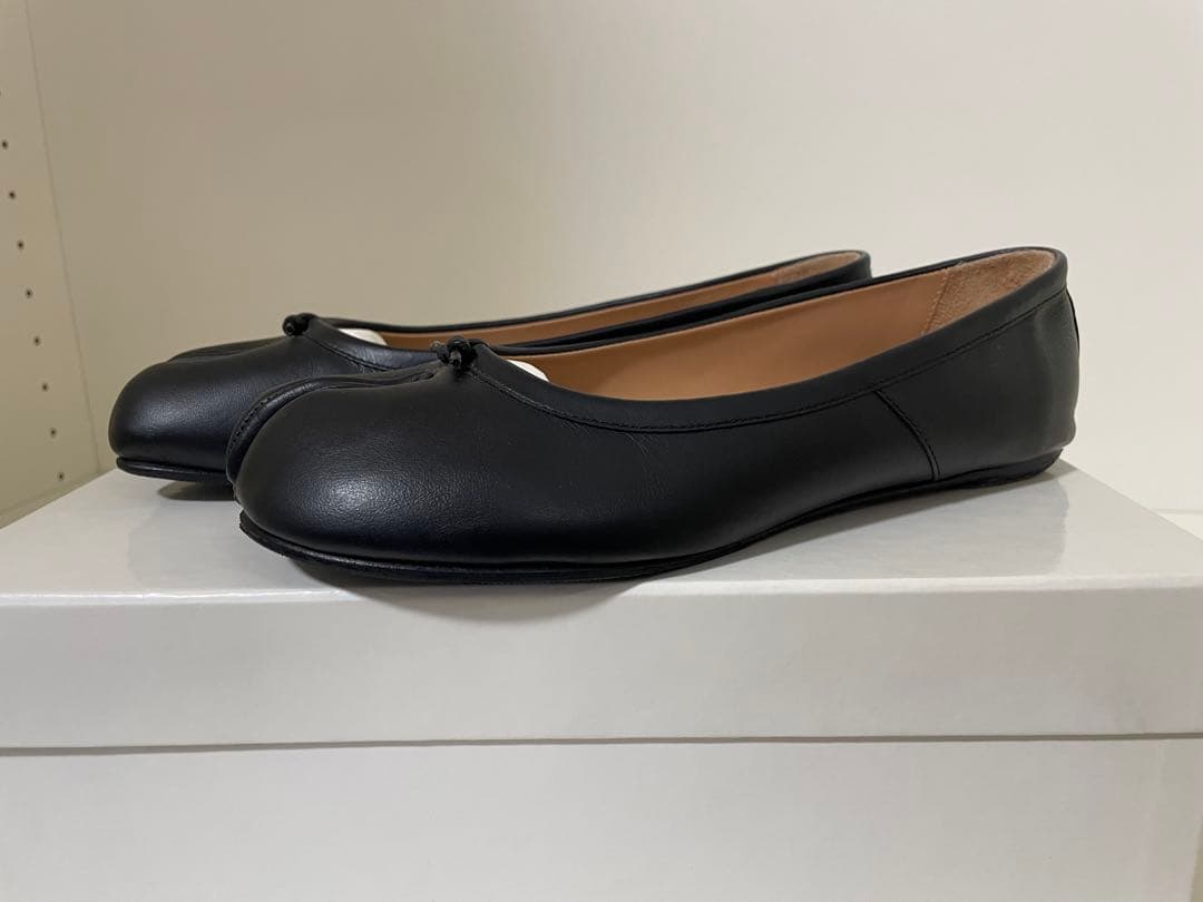 メゾンマルジェラ　ナッパレザー　タビパンプス　バレエシューズ　36 付属品完備