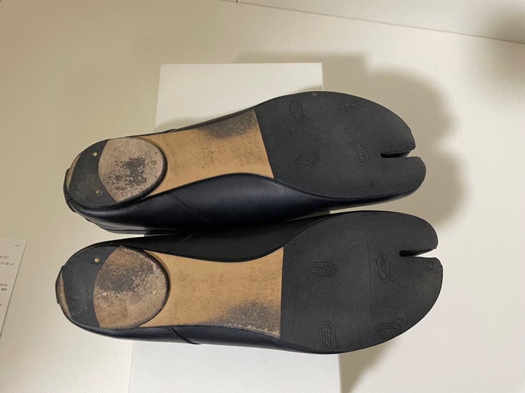 メゾンマルジェラ　ナッパレザー　タビパンプス　バレエシューズ　36 付属品完備