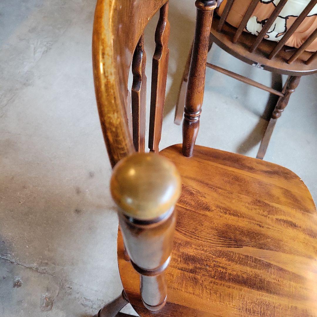 ウィンザーチェアA　木製　ダイニングチェア　レトロ　　ビンテージ　コイズミ