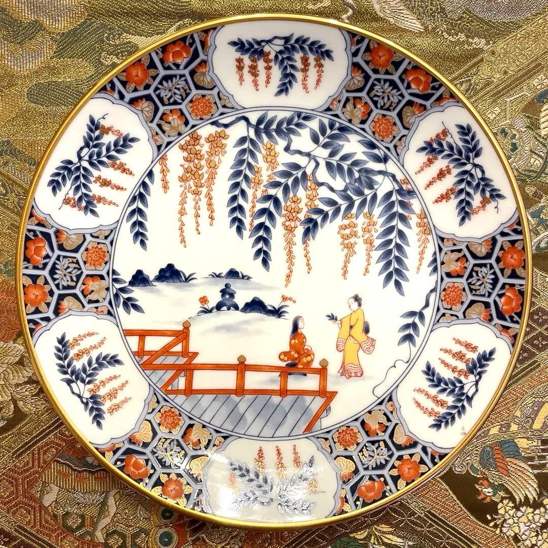 宮内庁御用達　香蘭社　謹製　フランクリン・ポーセリン 限定版絵皿 花の宴の内　5