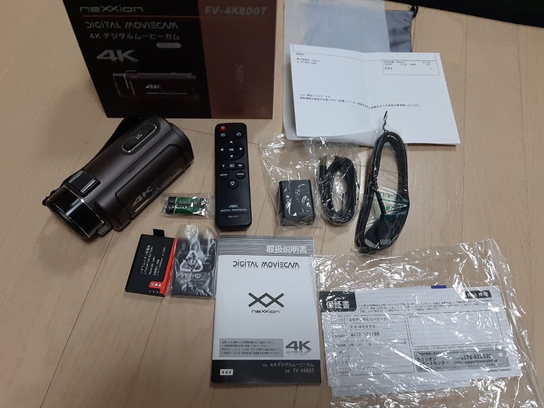 NEXXION FV-4K800T デジタルムービーカム　スマホ転送