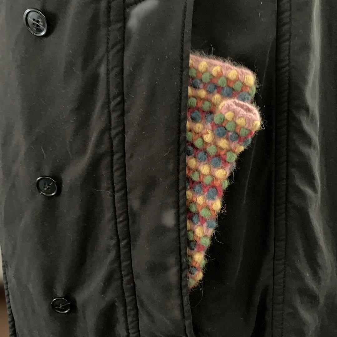 ZUCCA フード付きダブルブレスト　ポンチョコート