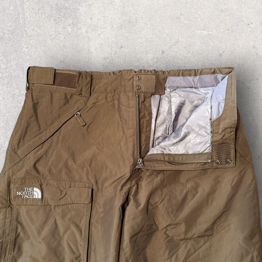 【くびなが】スキー　スノボーパンツ　刺繍ロゴ　茶色　XL ハイベント