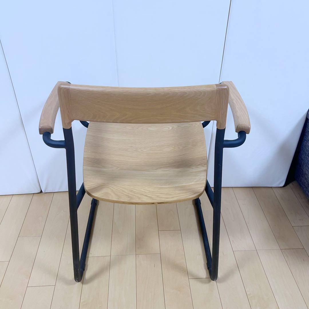 北欧　モリヨシFlo POKKYARMCHAR ナラ材　アーム付　天然木アイアン