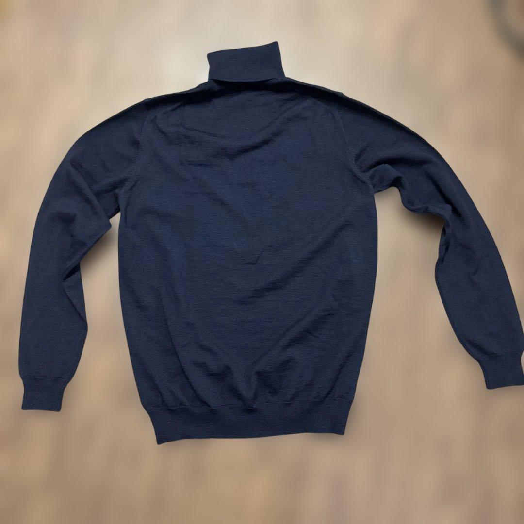 ZANONE タートルネック　46サイズ　ネイビー