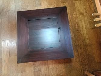 木枠付きの火鉢（蓋あり）