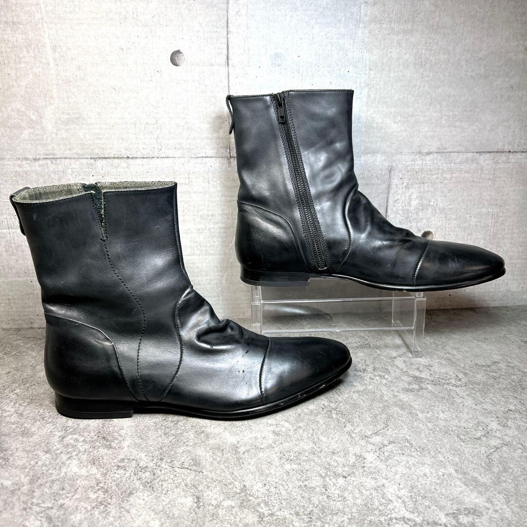 【alfredo BANNISTER】カッティングブーツ/Y2K/サイドジップ/