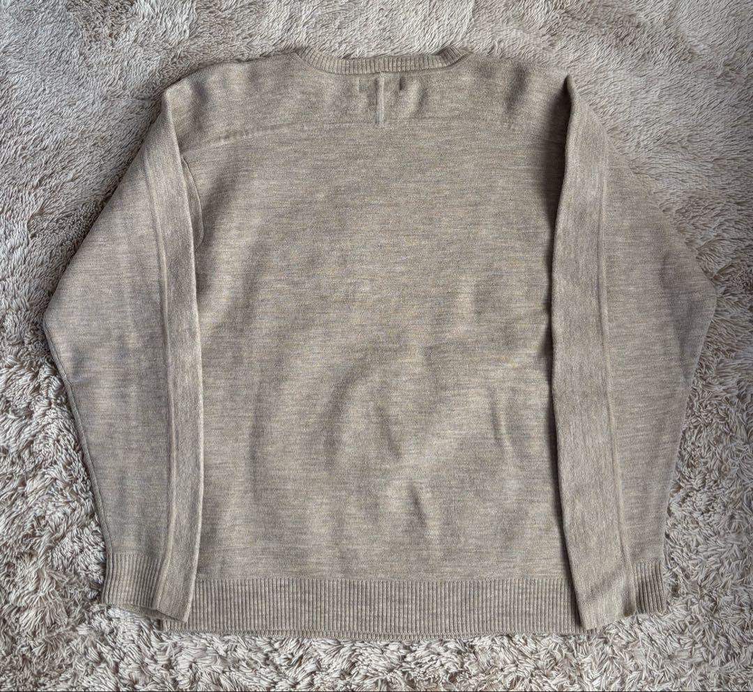 02年製　patagonia ウールニット　ベージュ　ウールセーター　Mサイズ