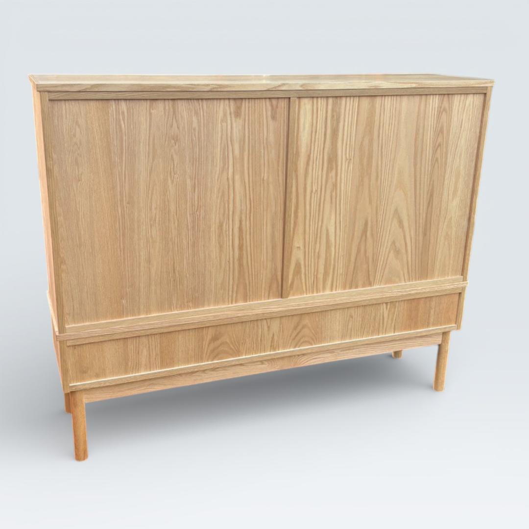 【最終価格】レグナテック 天然木 キャビネット 飾り棚 サイドボード 幅150