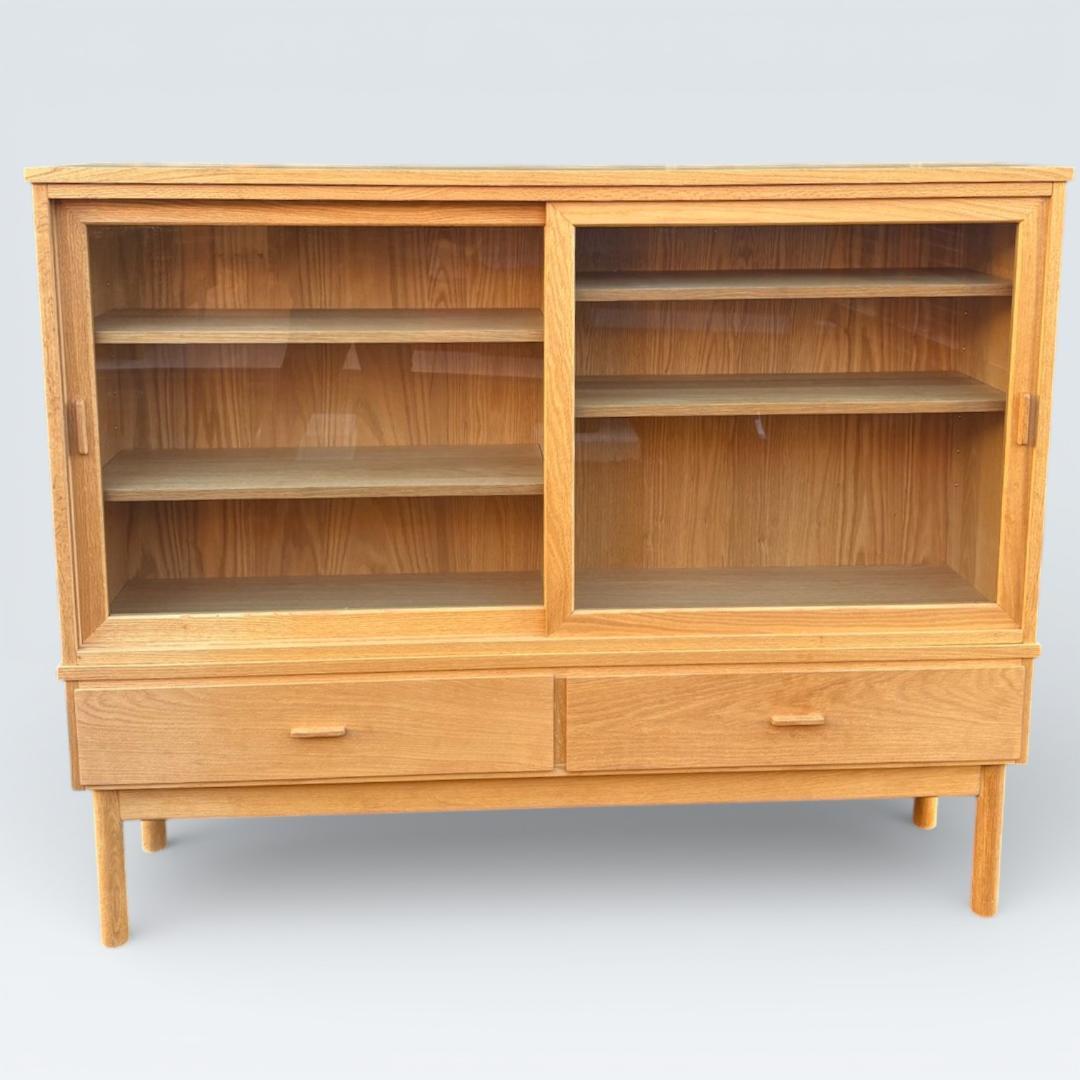 【最終価格】レグナテック 天然木 キャビネット 飾り棚 サイドボード 幅150