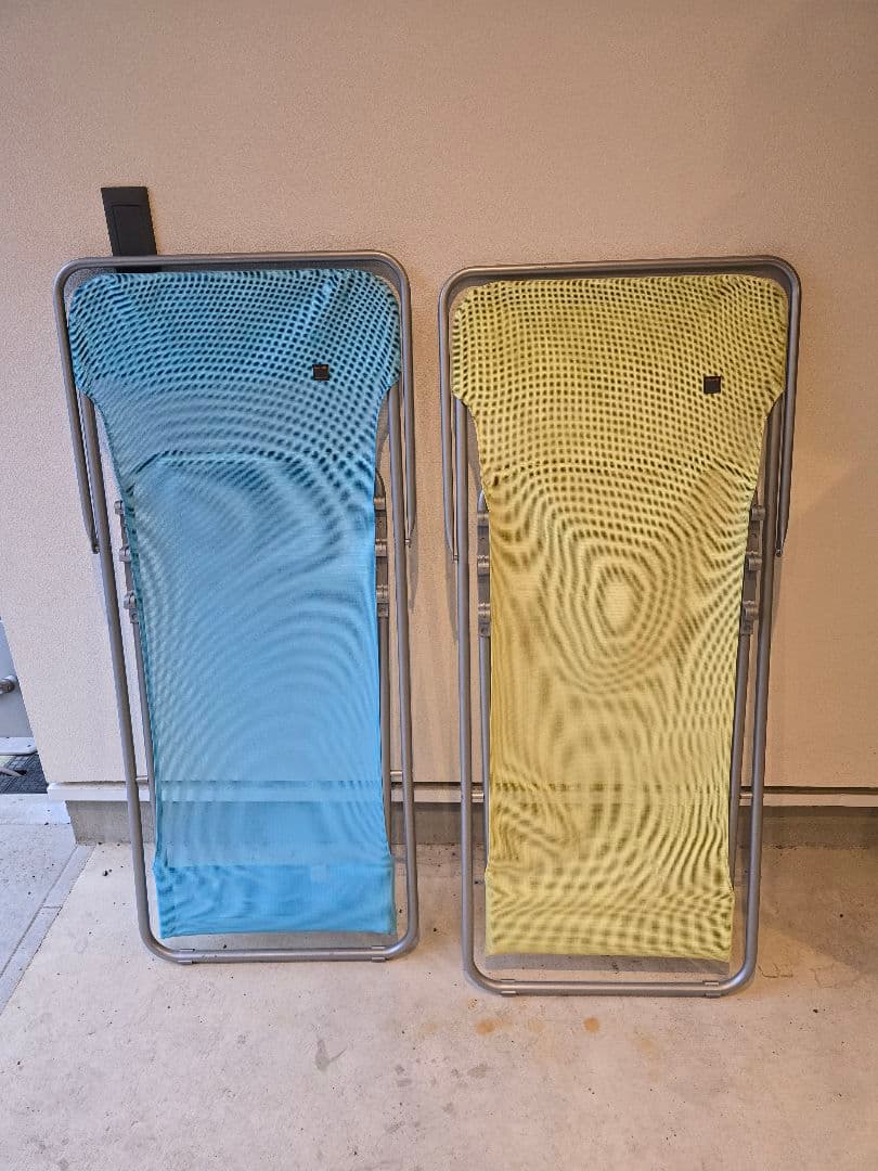 ラフマ メッシュ リクライニングチェア デッキチェア 2脚セット