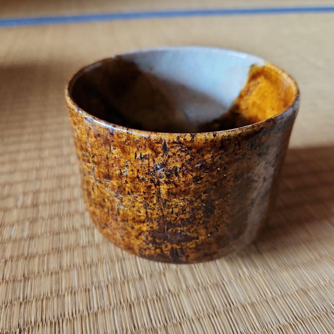 古い唐津筒茶碗