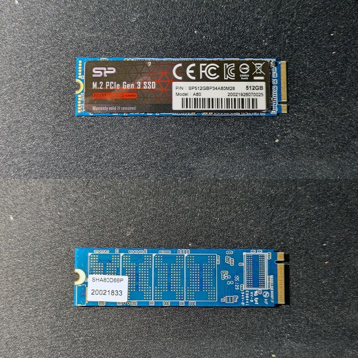 M.2 SSD　512GB+512GB+256GB　３枚セット