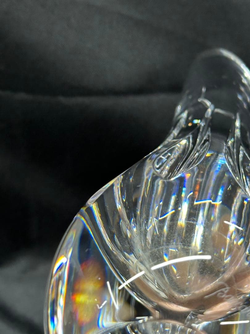 【USED美品】Baccarat バカラ　アニック　ブト　花瓶　ベース