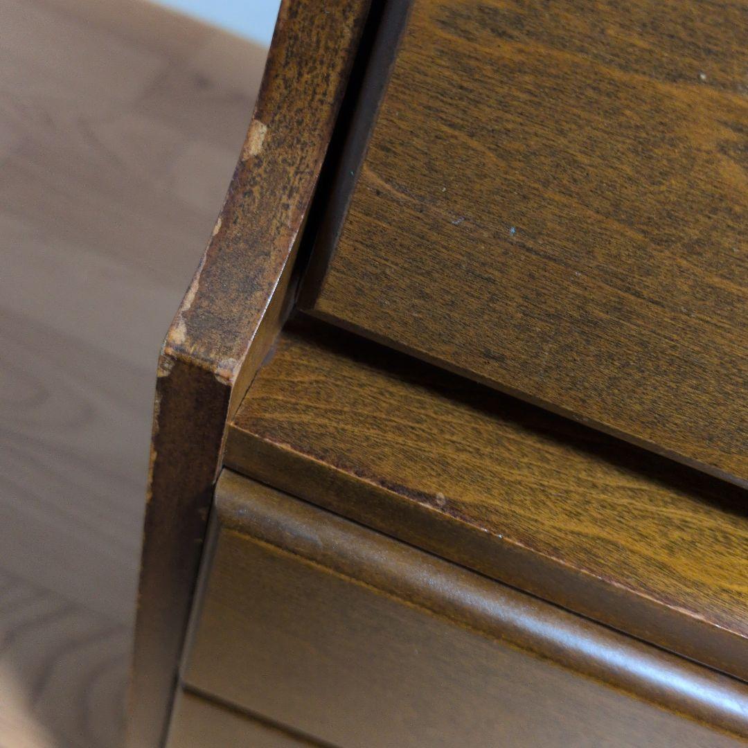 木製 ４段引き出し付きラック　 シェルフ