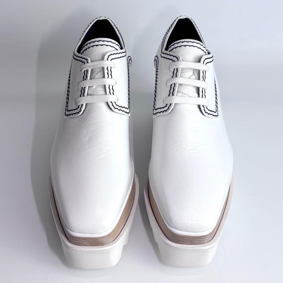 希少極美品✨ ステラマッカートニー 厚底 エリス シューズ ホワイト 23cm