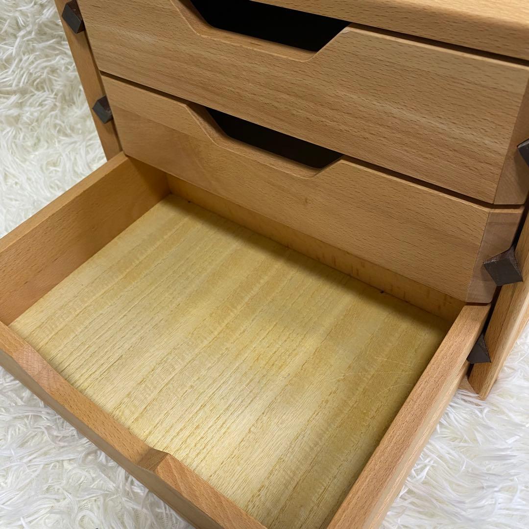 【木製／3段】オシャレ チェスト 小物入れ アクセサリーケース 収納ケース 棚