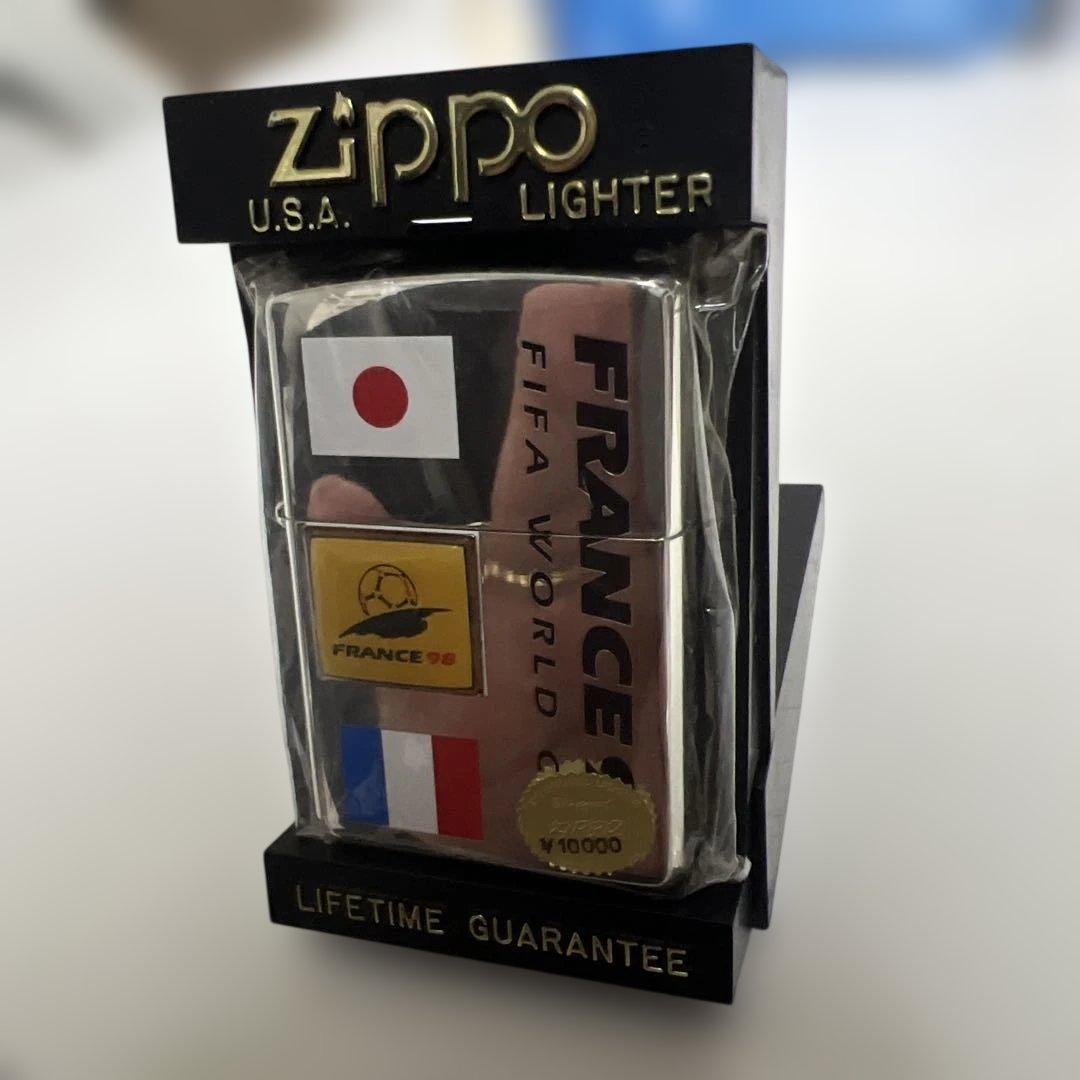 【超希少/限定品】1998年 フランスW杯 ZIPPO 日本代表（No.4524