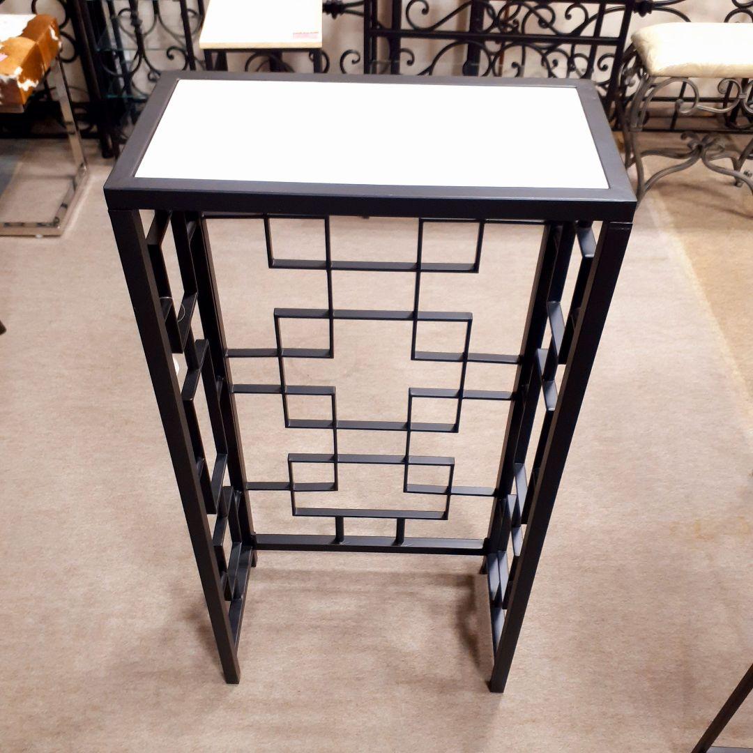 輸入家具　天然大理石使用　『アイアン・コンソールテーブル』　モダンスタイル