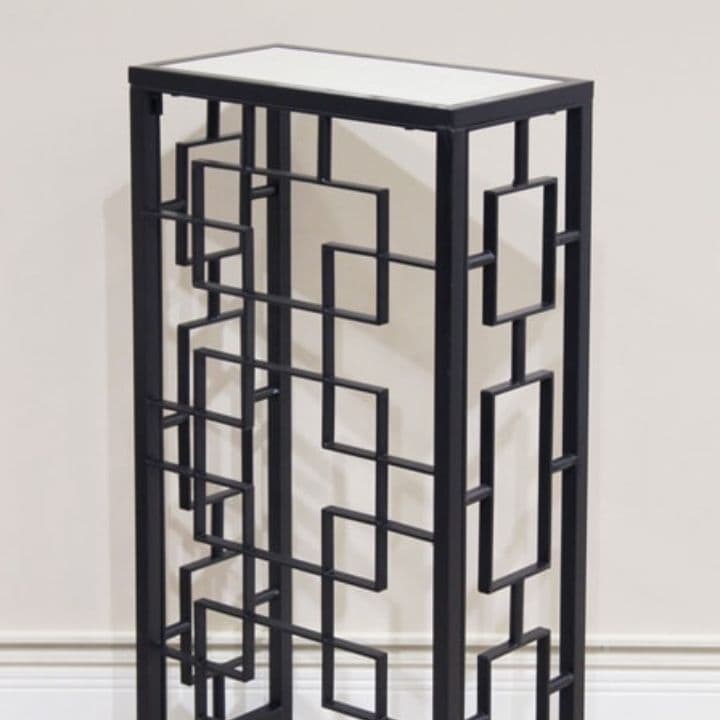 輸入家具　天然大理石使用　『アイアン・コンソールテーブル』　モダンスタイル