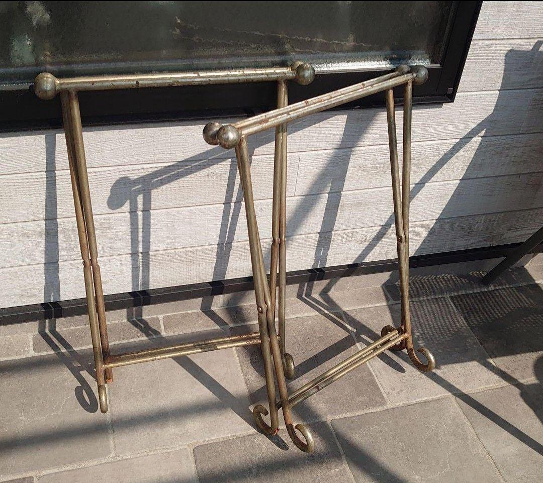 スツール　チェア　本革　アンティーク　レア【B】