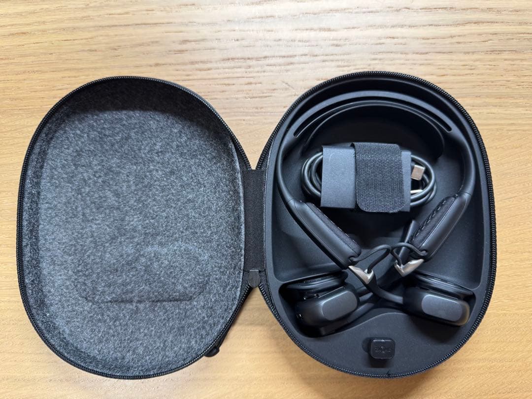 SHOKZ OPENMEET UC 骨伝導イヤホン ブラック ヘッドセット型