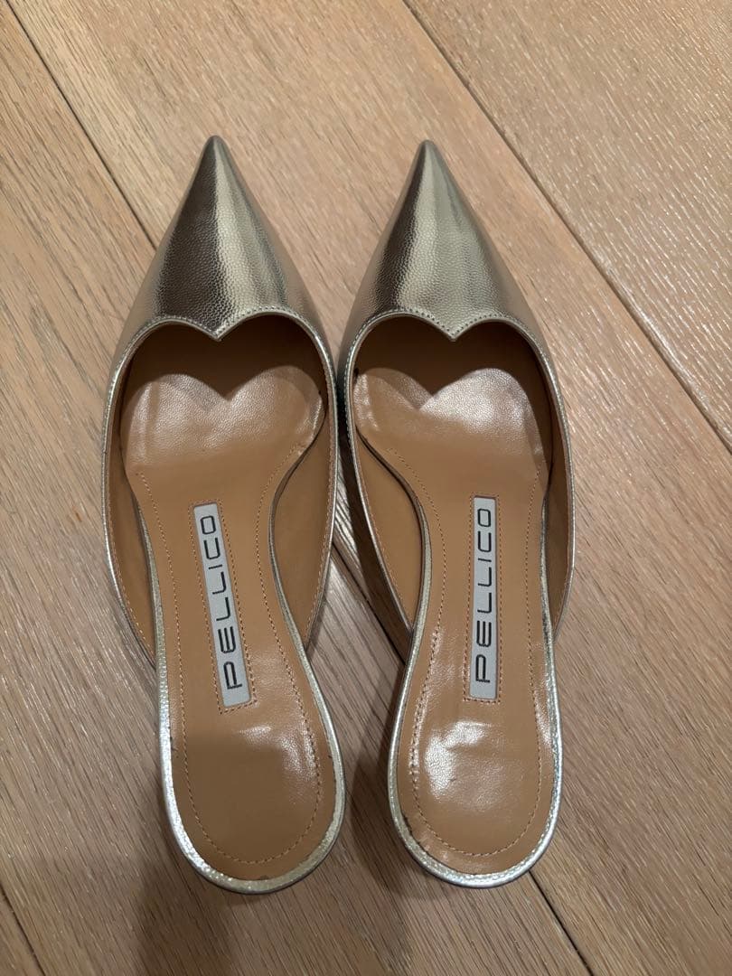 PELLICO ペリーコ＞リネア クオーレ メタリックミュール