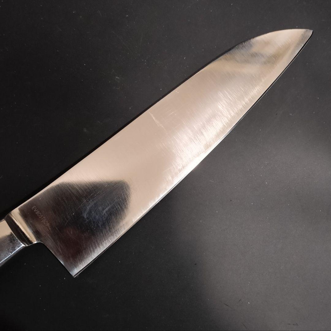 日本橋 木屋 エーデルワイス鋼EV オールステンレス 三徳包丁 No.25 研済