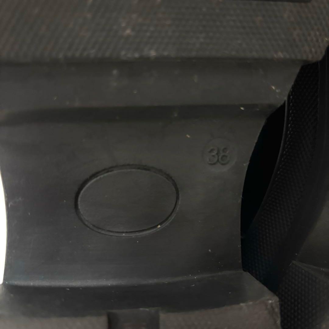 【極美品】REMME サイドゴアブーツ 厚底 ブラック レザー 38