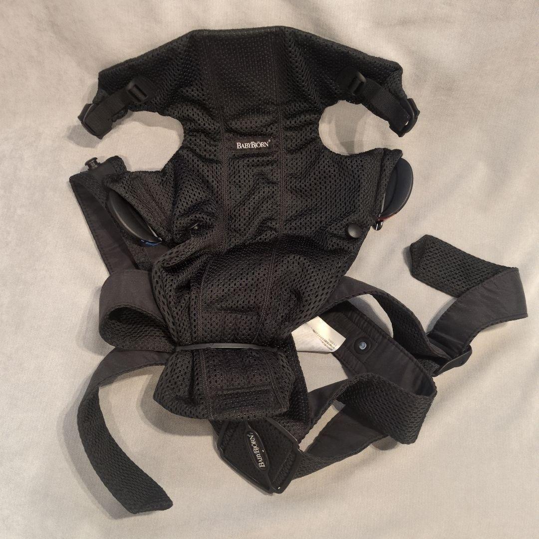 【オモチページ】ベビーキャリアミニ エアリーメッシュ ブラック