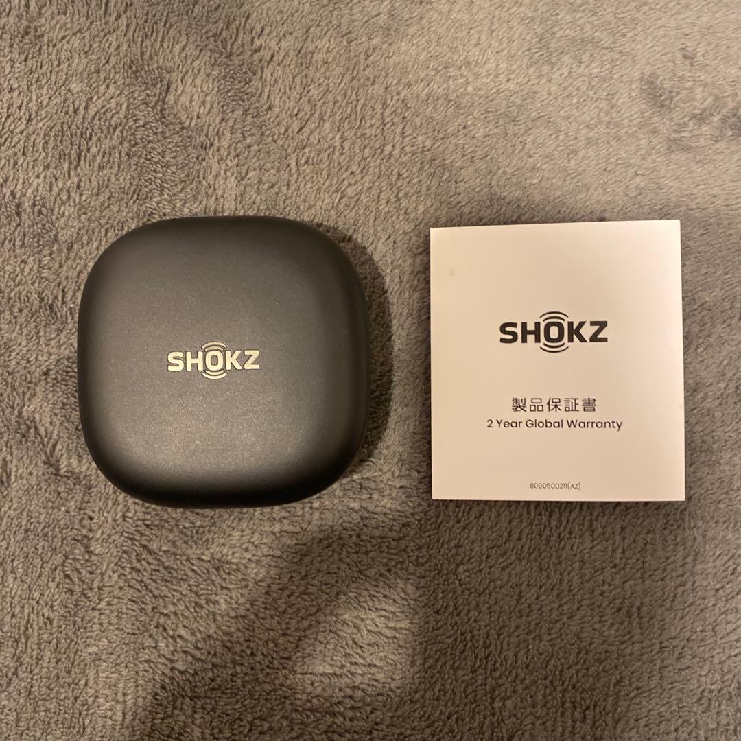 SHOKZ OpenFit 2 骨伝導イヤホン ブラック