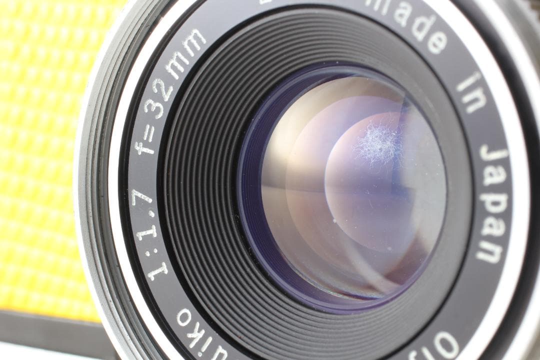 【整備済　美品】イエロー オリンパス PEN EED 露出計OK #1348